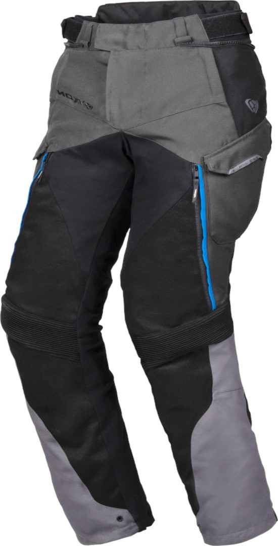 Ixon Eddas Pantaloni textile pentru motociclete pentru doamne Negru/antracit/albastru XS Figura 1