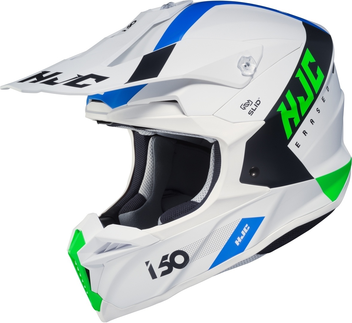 HJC i50 Erased Cască de motocross Alb/Albastru XL (61/62) Figura 1