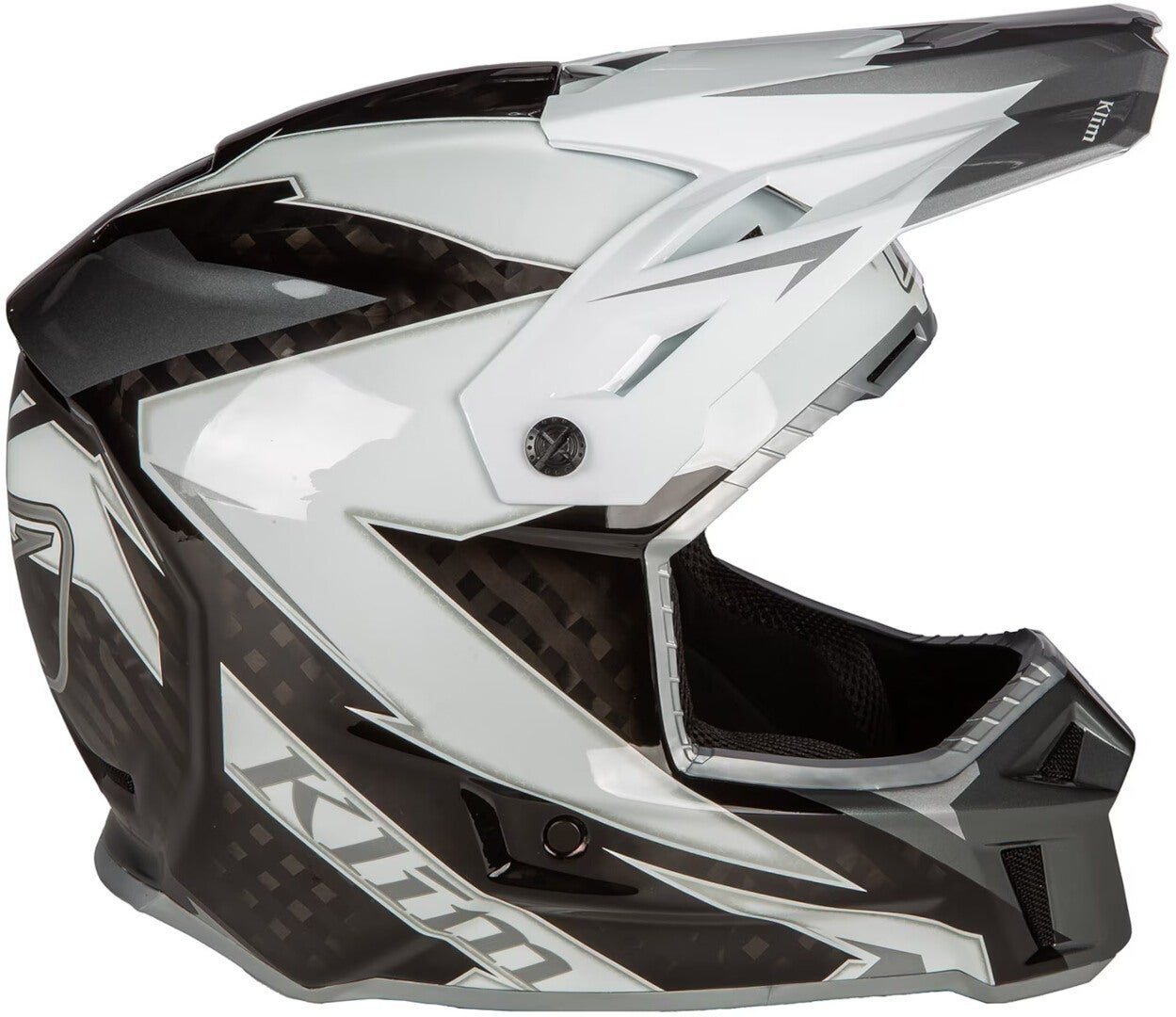 Klim F3 Lighting Carbon Motocross ror hvit/grå Tap (58/59) Figur 6