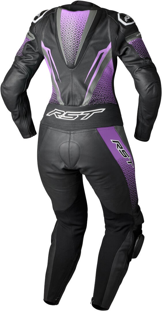 RST Tractech Evo 5 Eendelig dames motorfiets lederen pak zwart/fuchsia M Figuur 2