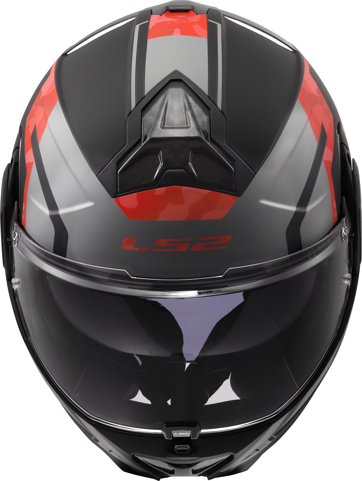 LS2 FF910 Advant II Glide Helmet black/grey/red XXXL (65/66) Figure 7