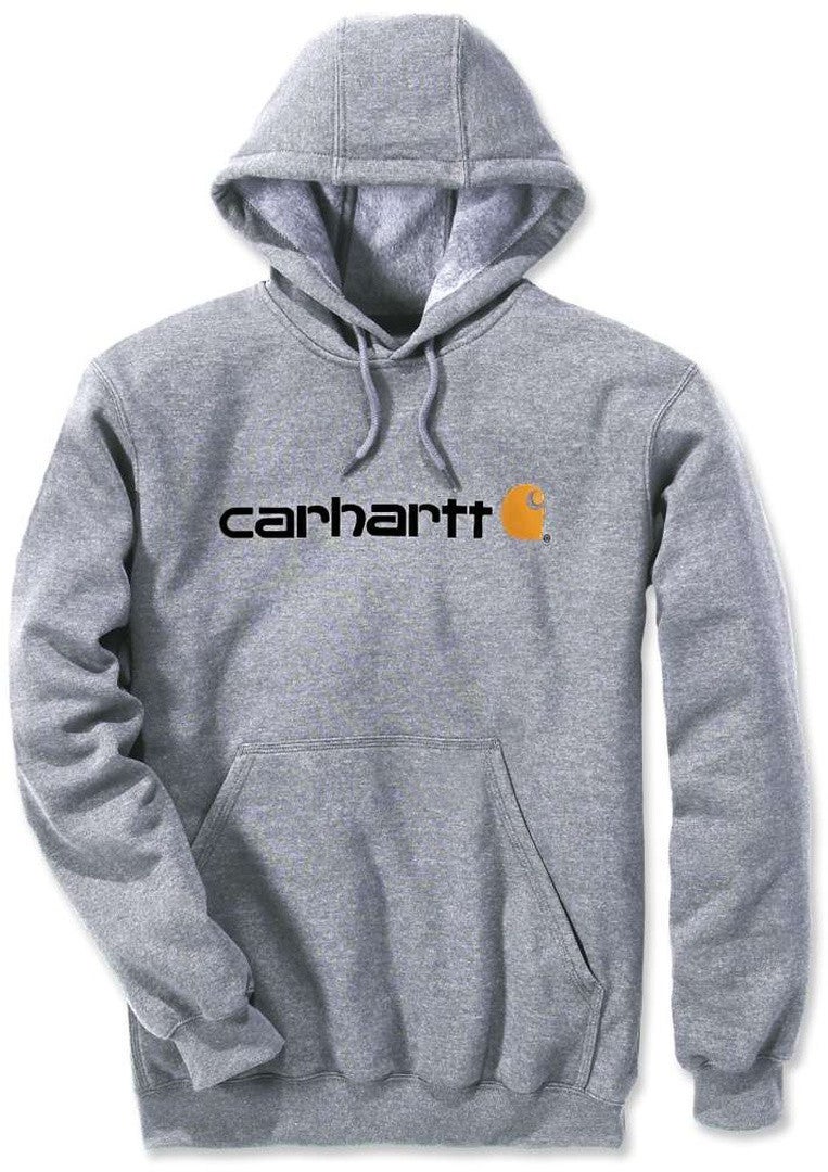 Carhartt Signature Logo Midweight Capuche Gris clair L Figure 1