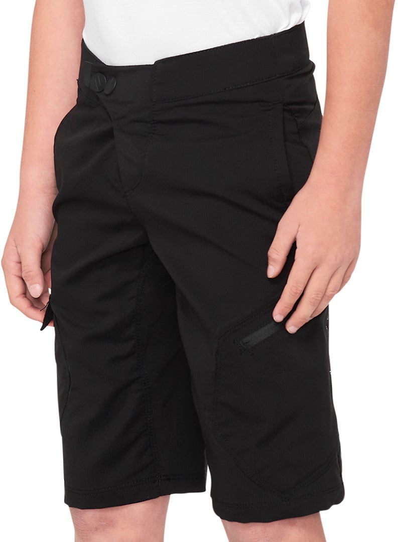 100% Ridecamp Cykelshorts til unge Sort 24 Figur 1