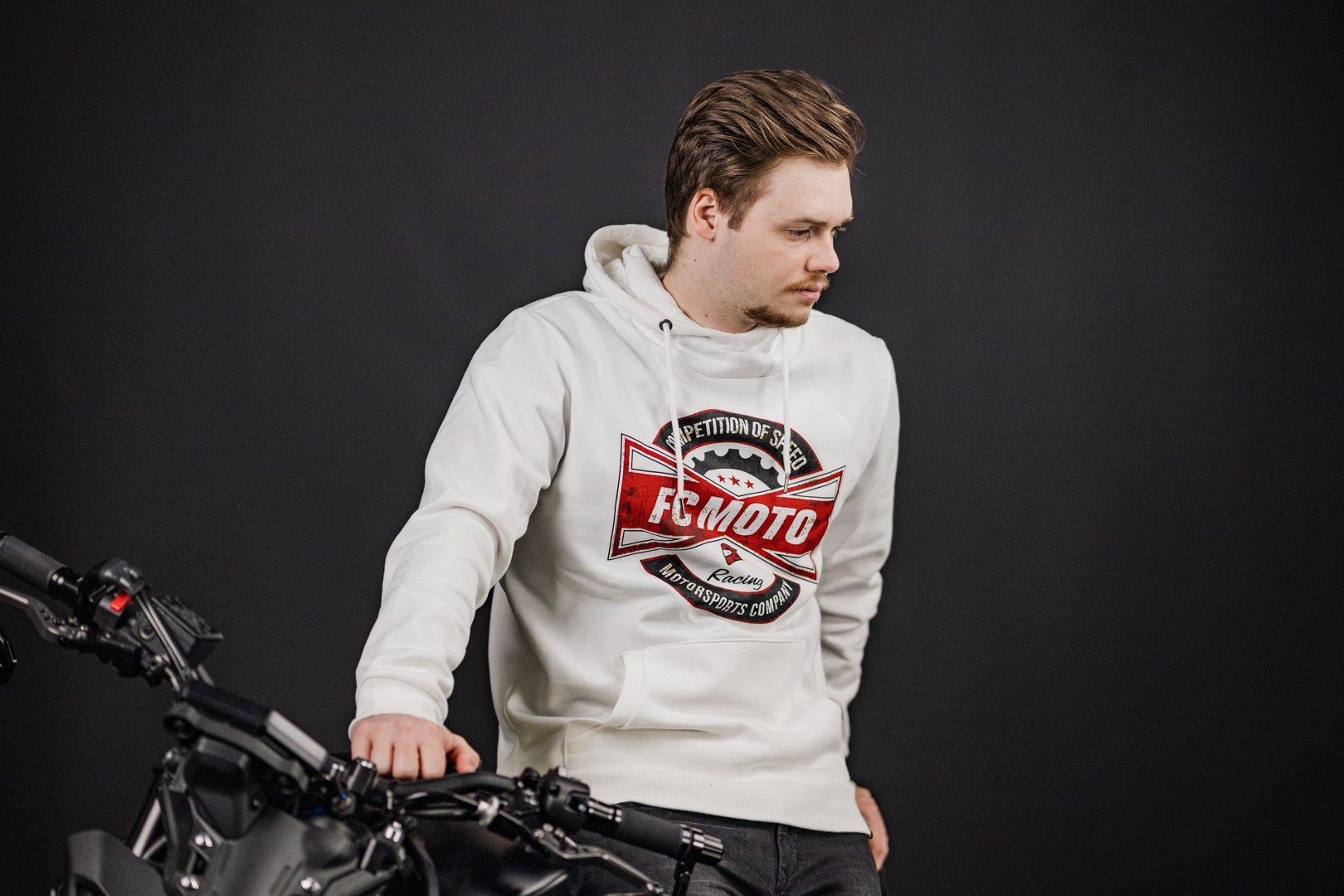 FC-Moto FCM-Fan Hoodie white M Figure 3