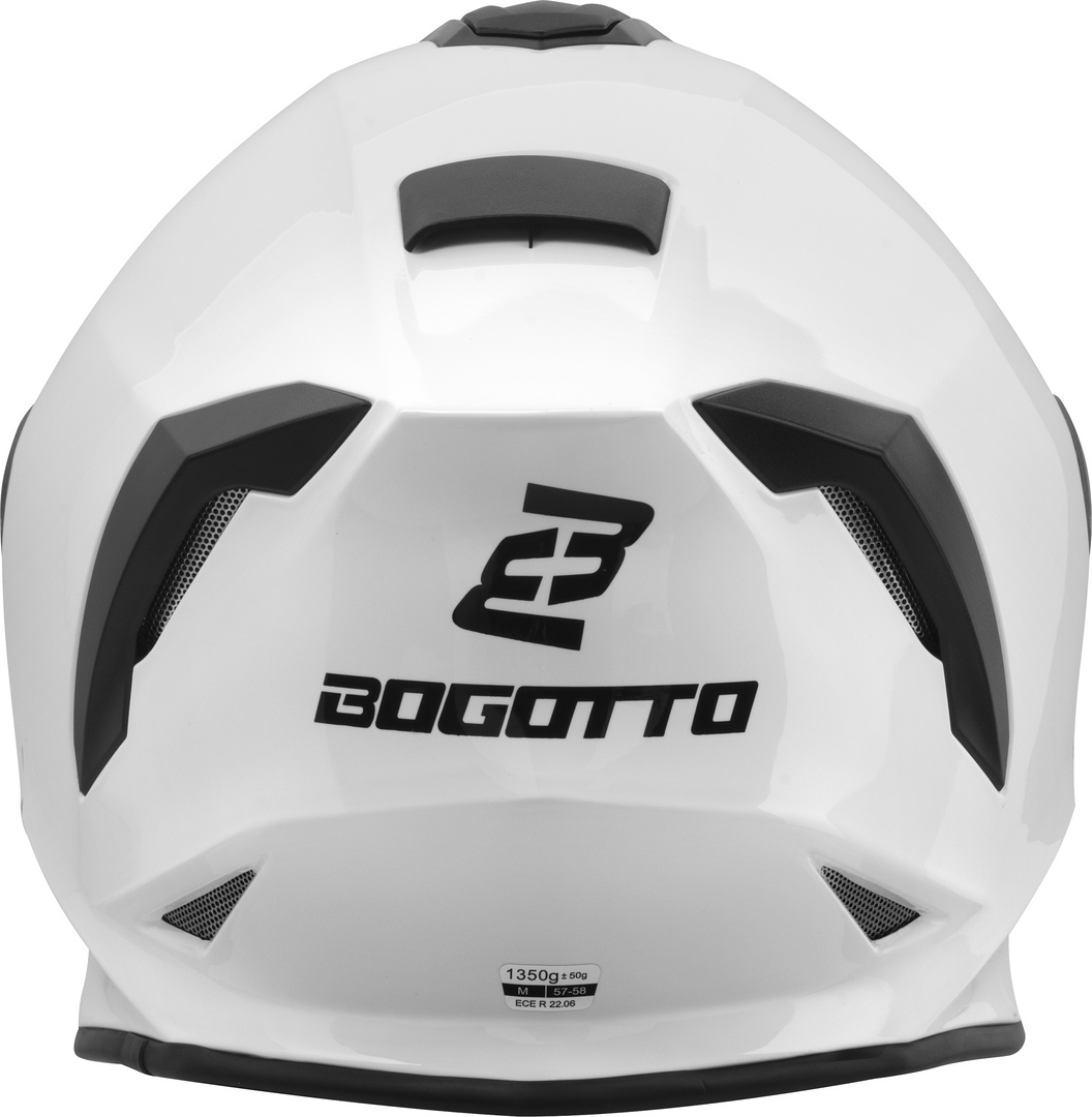 Bogotto H151 Solid Hjelm hvid S Figur 6