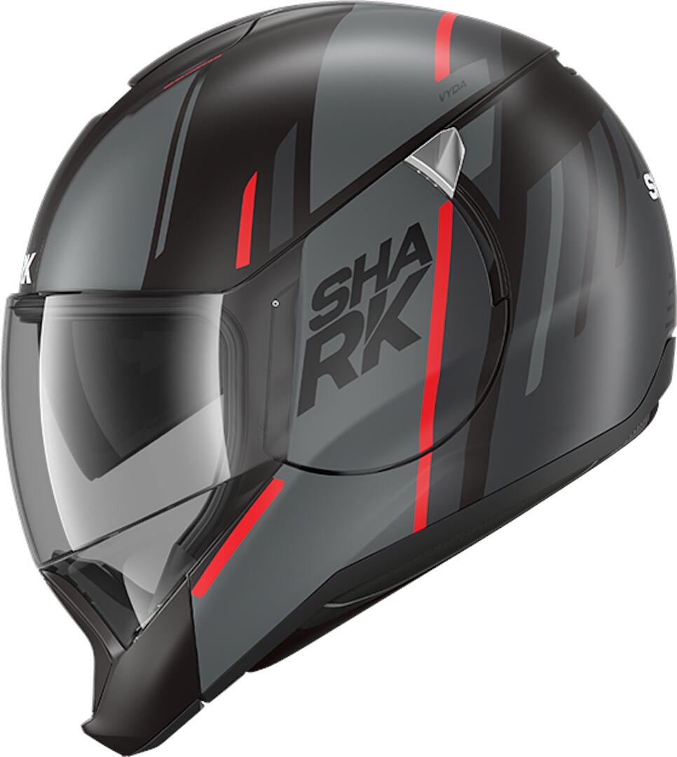 Shark Evojet Vyda Mat Cască Negru/Roșu XL (61/62) Figura 3