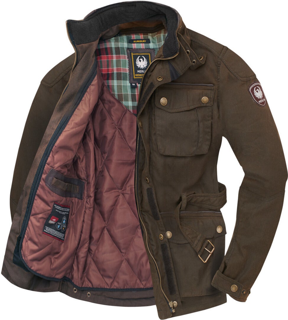 Merlin Kurkbury Motorcycle Waxed Jacket brown 3XL Figure 3