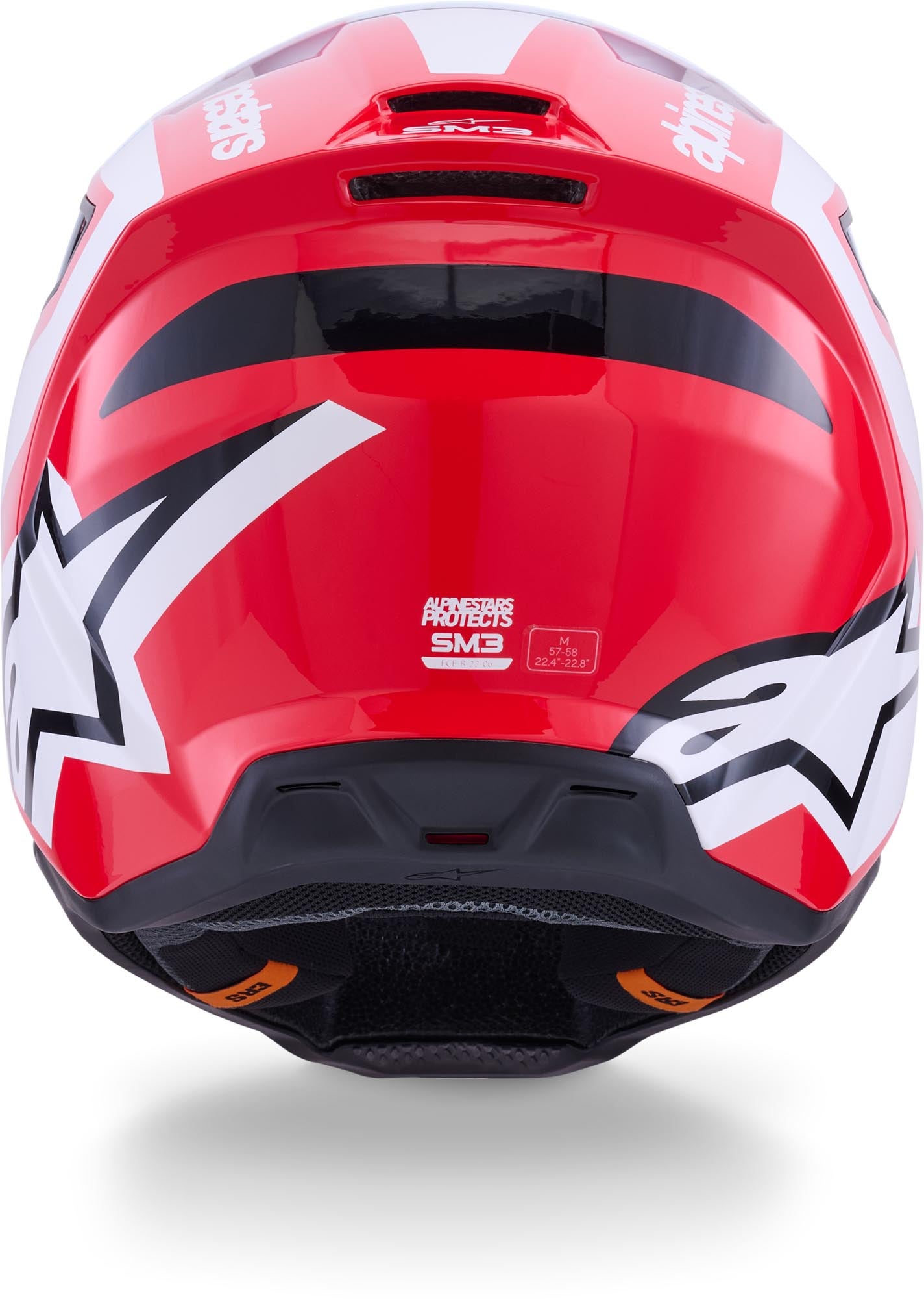 Alpinestars S-M3 Heat Шлем для мотокросса красно-белый S (55/56) Рисунок 4