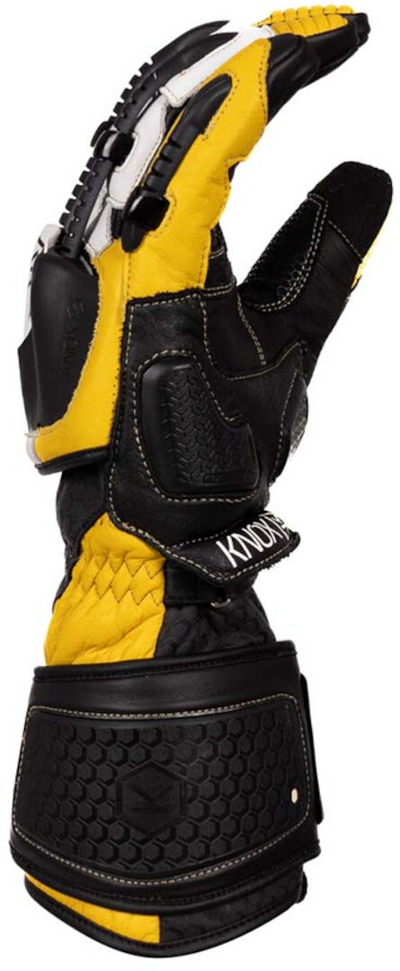 Knox Handroid MK5 Motorcykel handsker sort/hvid/gul L Figur 3
