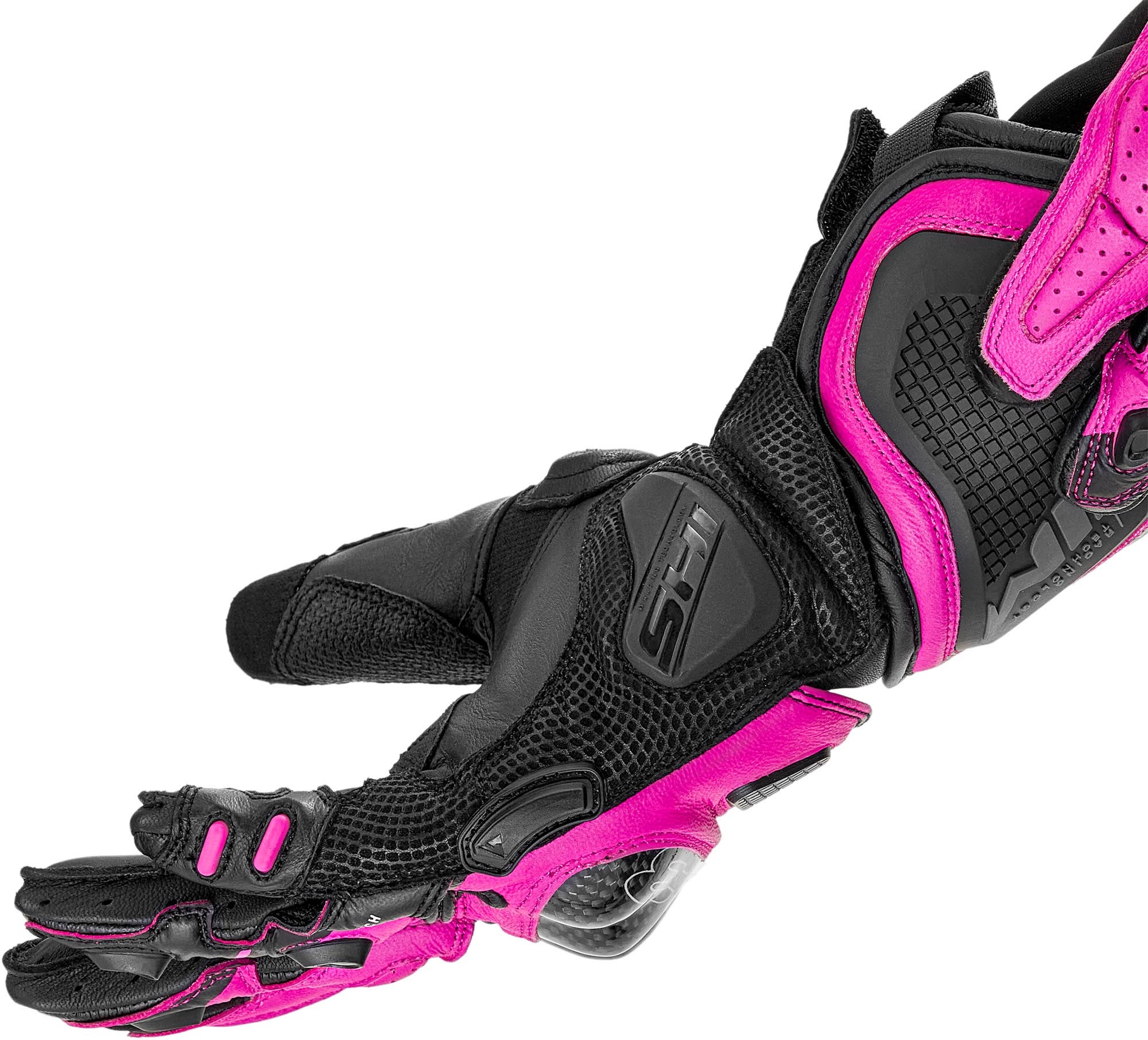 SHIMA RS-3 Damen Motorradhandschuhe schwarz/rosa L Abbildung 3
