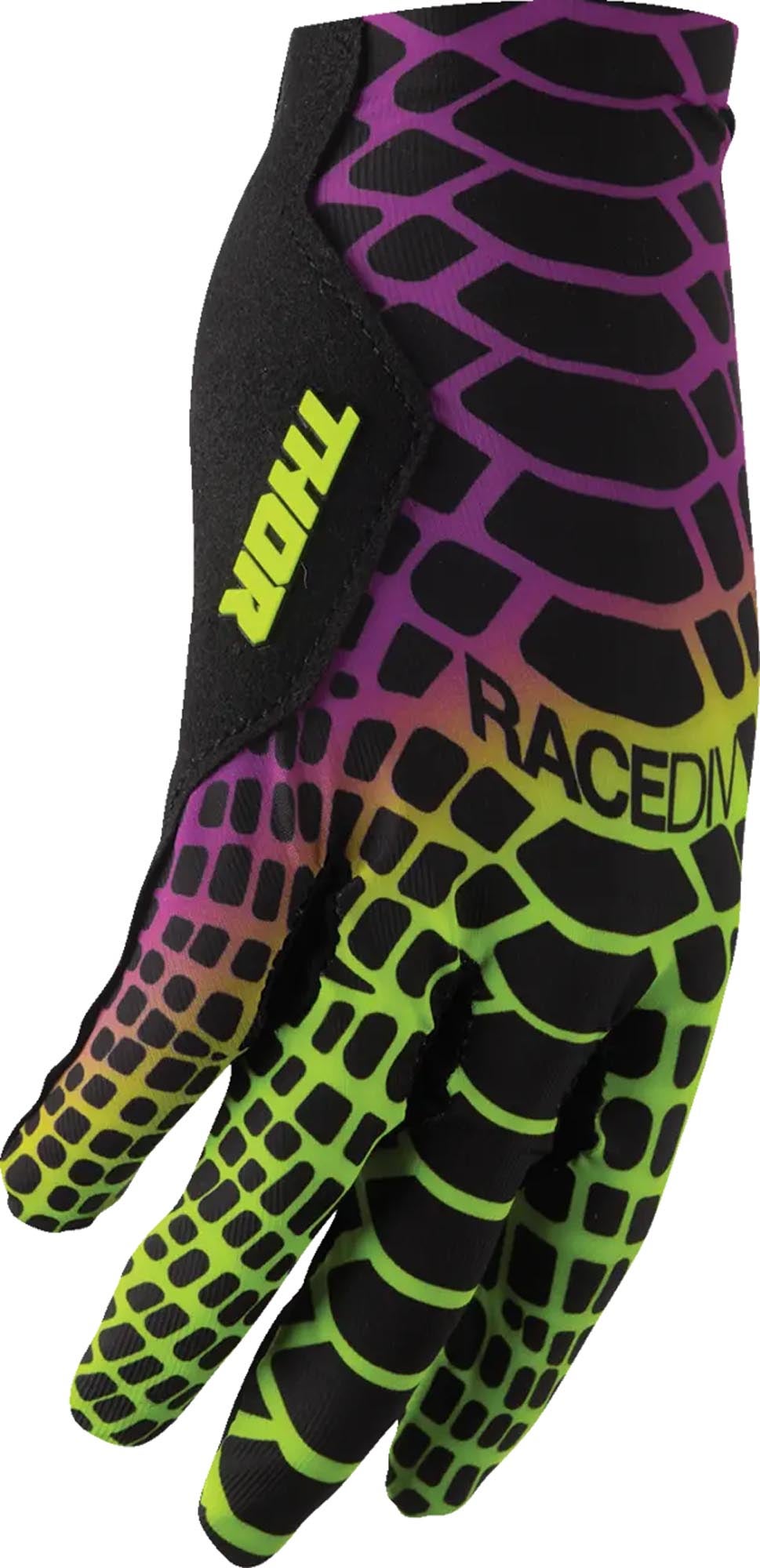 Thor Sportmode Cobra Motocrosshandsker sort/lilla/neongul L Figur 3