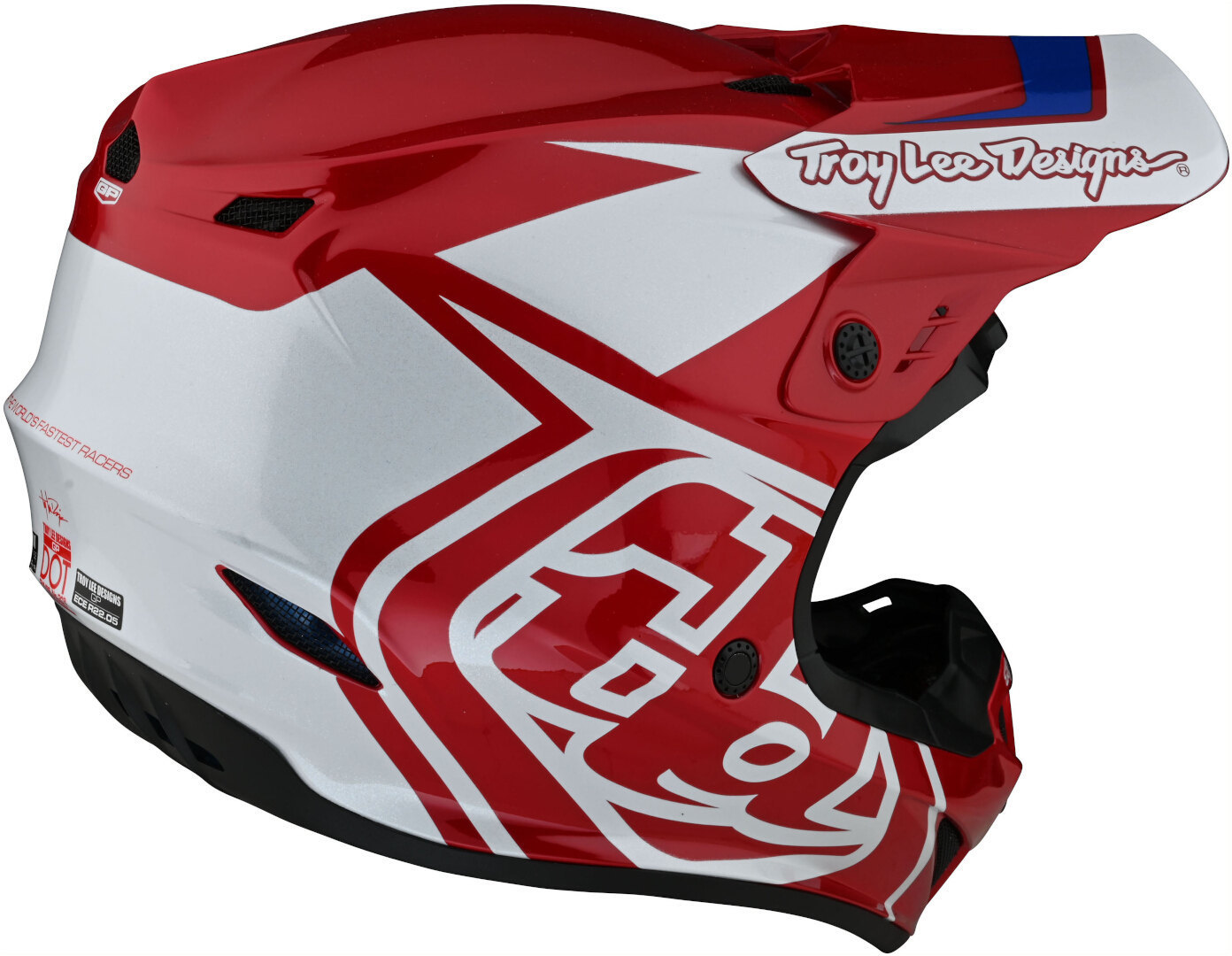 Troy Lee Designs GP Overload Motorcross helm rood/wit M Figuur 5