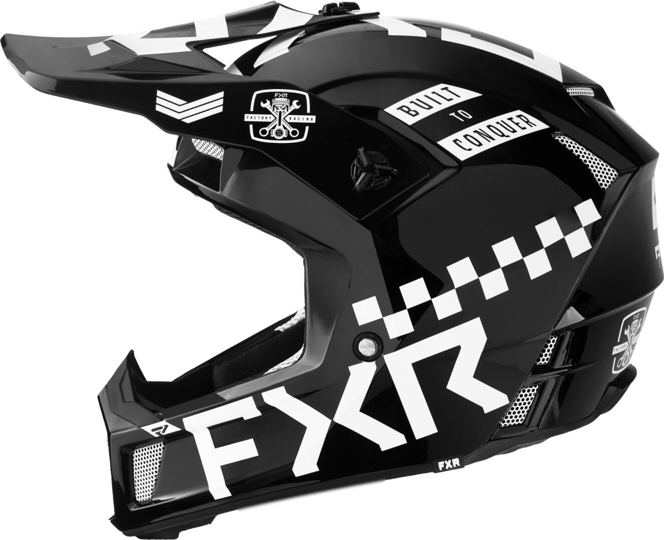 FXR Clutch Gladiator 2024 Casco da motocross Bianco/nero M (57/58) Figura 4