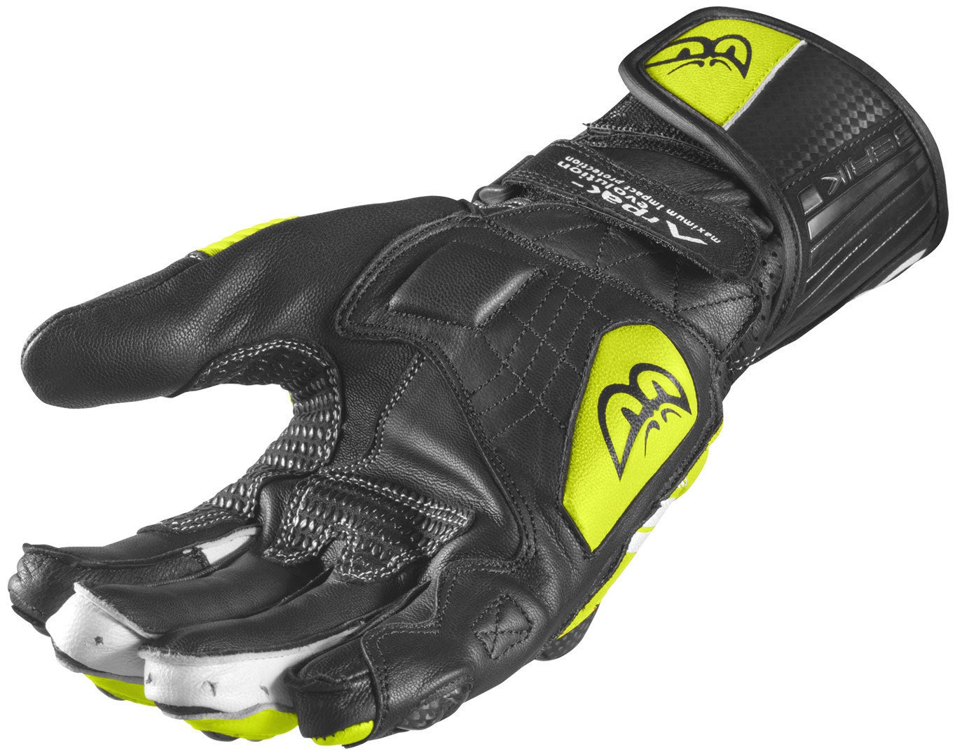 Berik ST-Evo Motorradhandschuhe gelb/schwarz L Abbildung 2