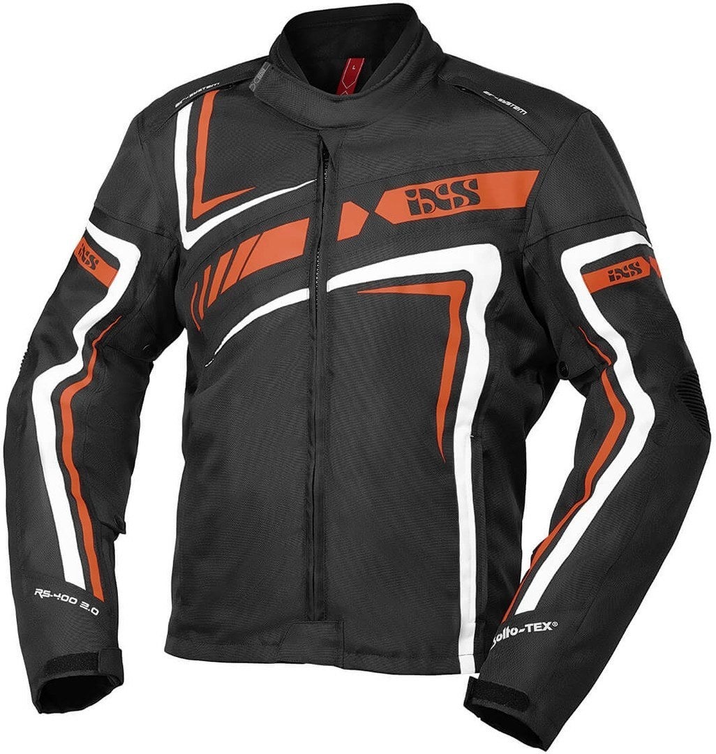 IXS Sport RS-400-ST 2.0 Motorrad Textiljacke schwarz/orange M Abbildung 1