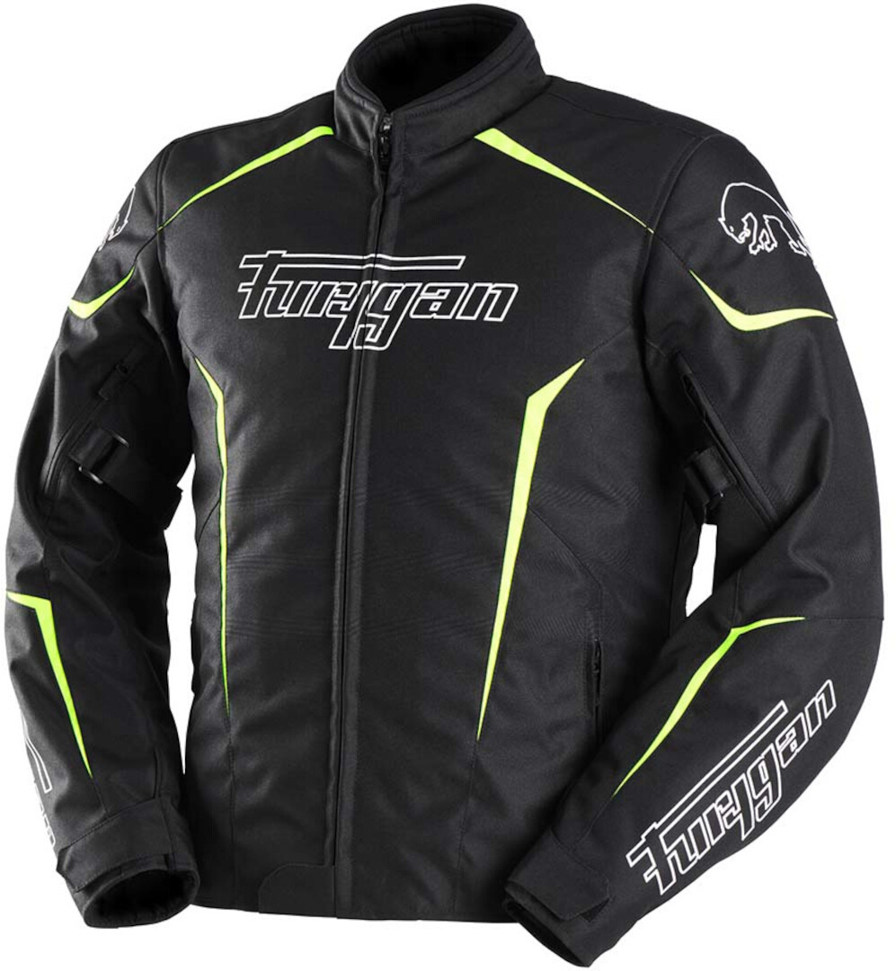 Furygan Yori Jachetă textilă impermeabilă pentru motociclete Negru/Alb/Galben-Neon 4XL Figura 4