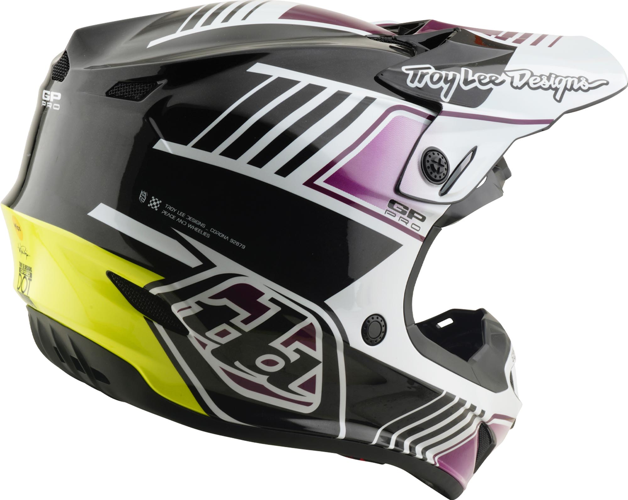 Troy Lee Designs GP Pro MIPS Segment Cască de motocross Negru/Violet XXL (62/63) Figura 4
