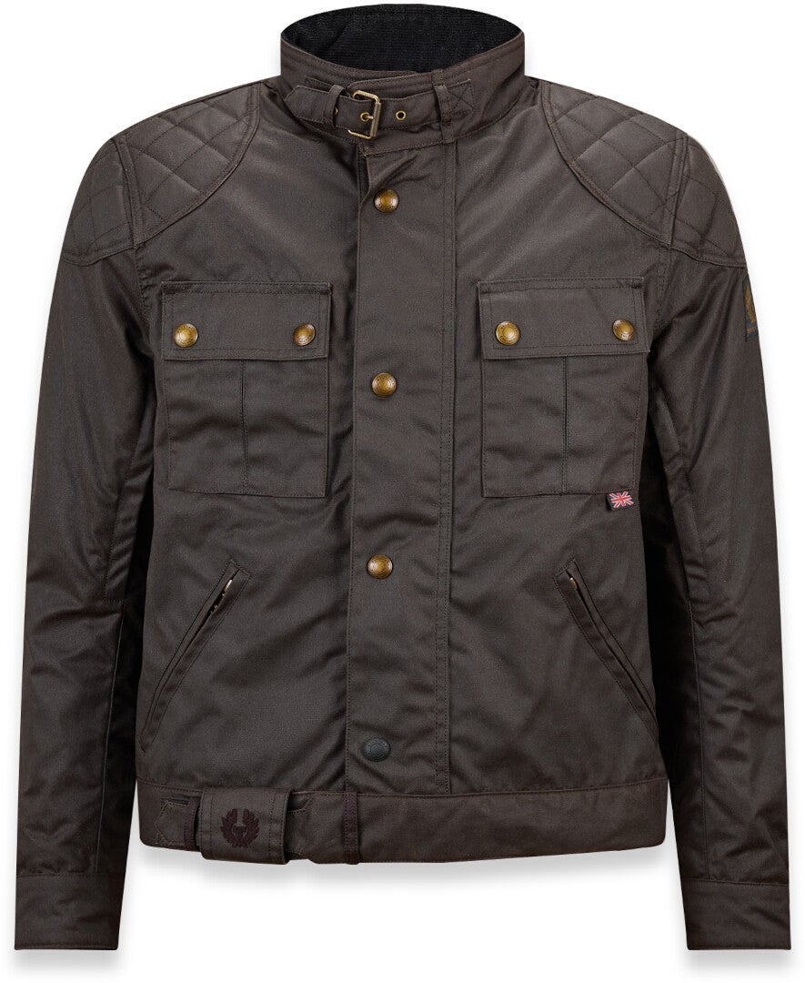 Belstaff Brooklands Giacca Motorycle Wax Mogano M Figura 1