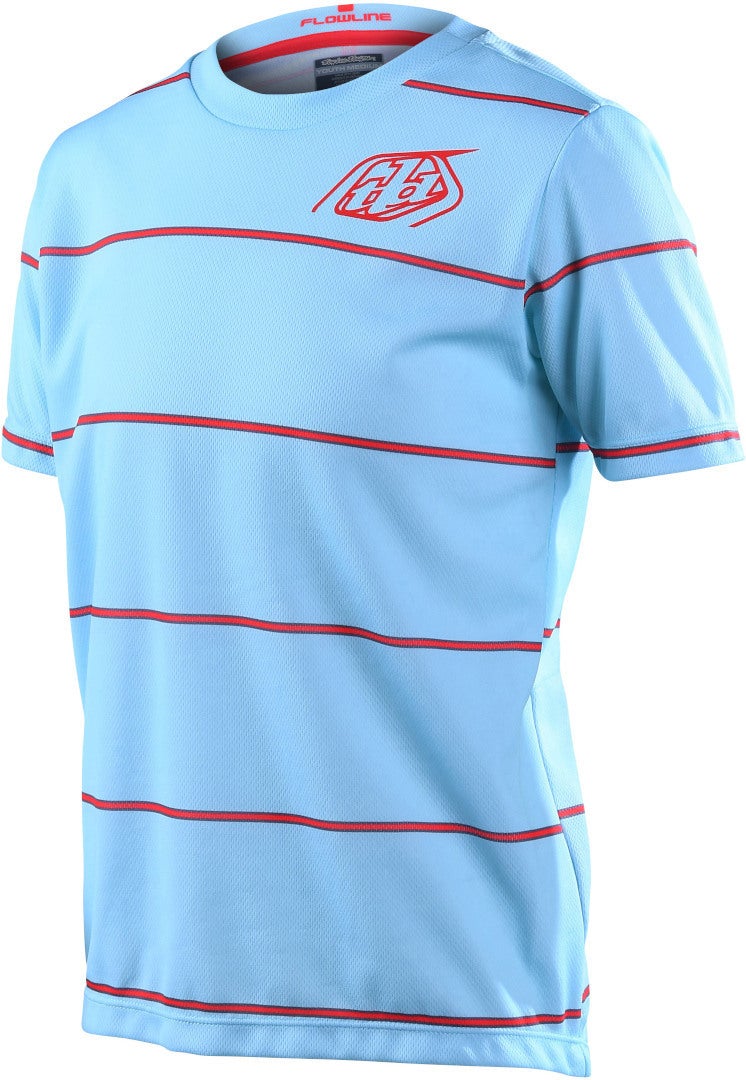 Troy Lee Designs Flowline Revert Maglia da bicicletta giovanile Shortsleeve Azzurro chiaro/rosso XL Figura 1