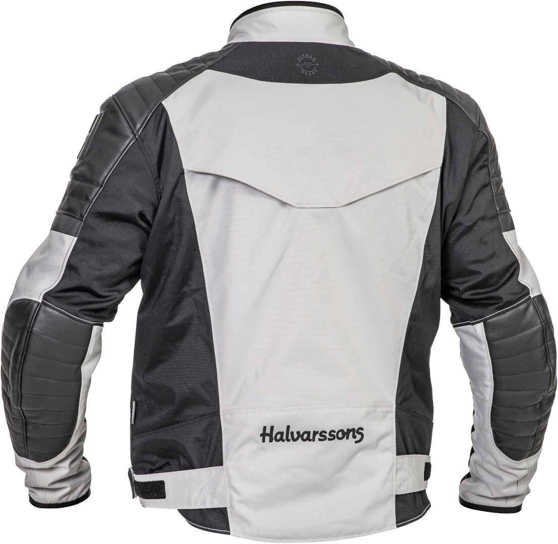 Halvarssons Solberg wasserdichte Motorrad Textiljacke schwarz/hellgrau 52 Abbildung 2