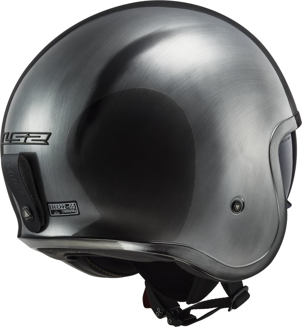 LS2 OF599 Spitfire Jeans Titanium Casco Jet L (59/60) Figura 2