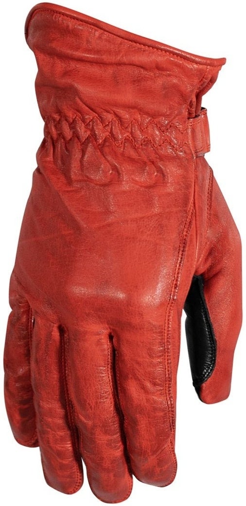 Rusty Stitches Johnny Motorcycle Gloves red/black M Figure 1