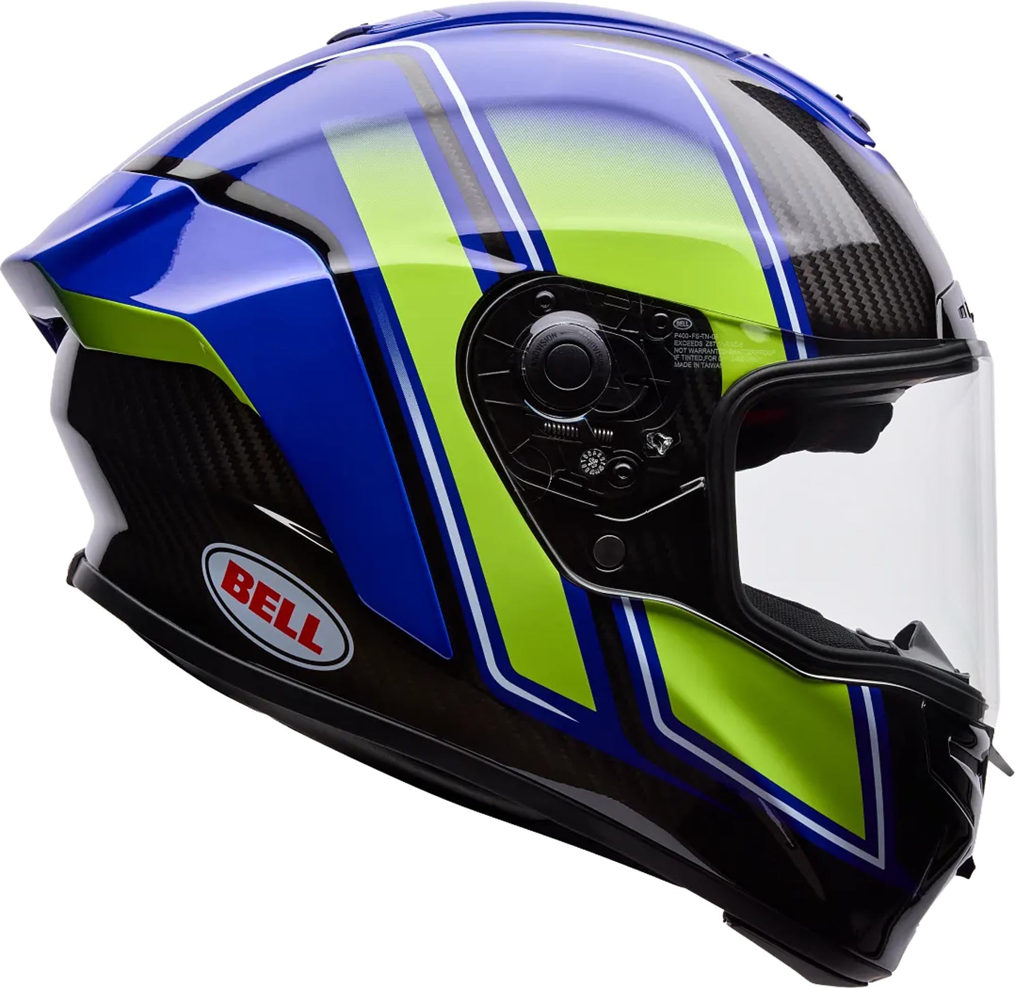 Bell Race Star DLX Flex Grid Hjelm blå/gul XL (61/62) Figur 2