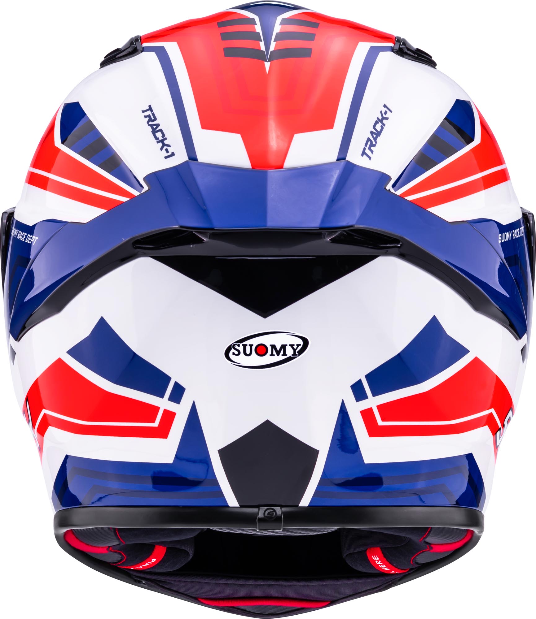Suomy Track-1 Framework Helm wit/rood/blauw S (55/56) Figuur 4