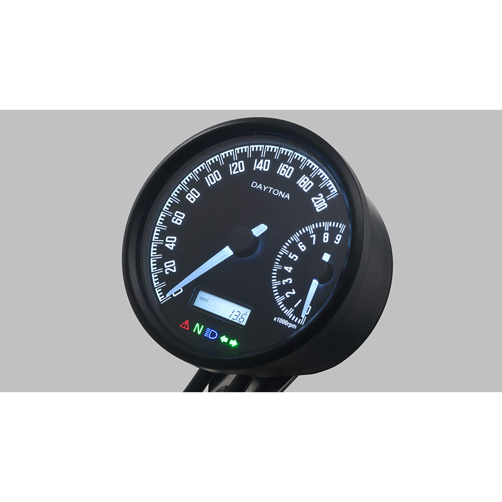 DAYTONA Corp. VELONA W, Digitaler Tacho mit Drehzahlmesser und Halter, Ø 80 mm Figura 3