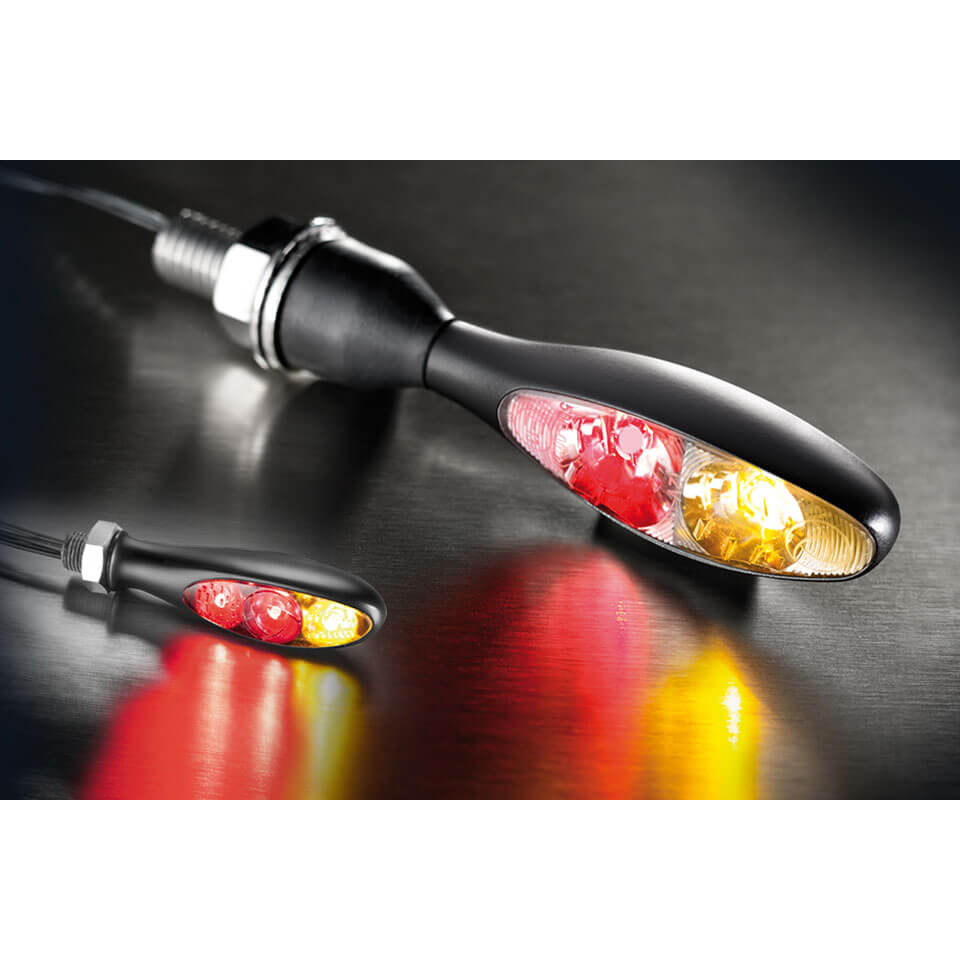Kellermann Rück-, Bremslicht, Blinker Einheit Micro S DF Dark, schwarz, getönt Figura 1