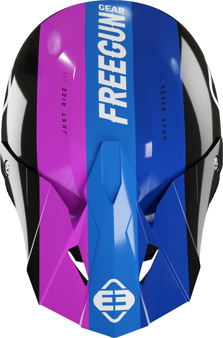 Freegun XP4 Attack Motocross hjelm sort/gul XL (61/62) Figur 3