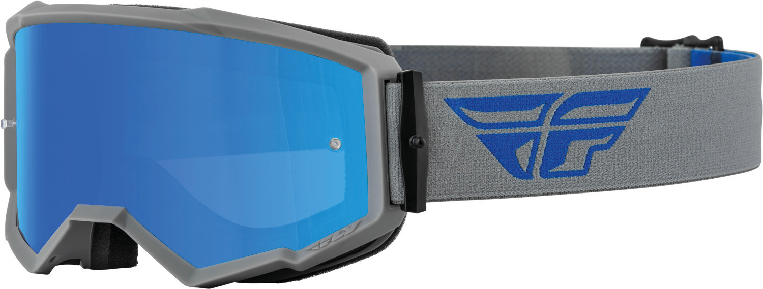 Fly Racing Zone Logo Ochelari de motocross Gri/Albastru Figura 1