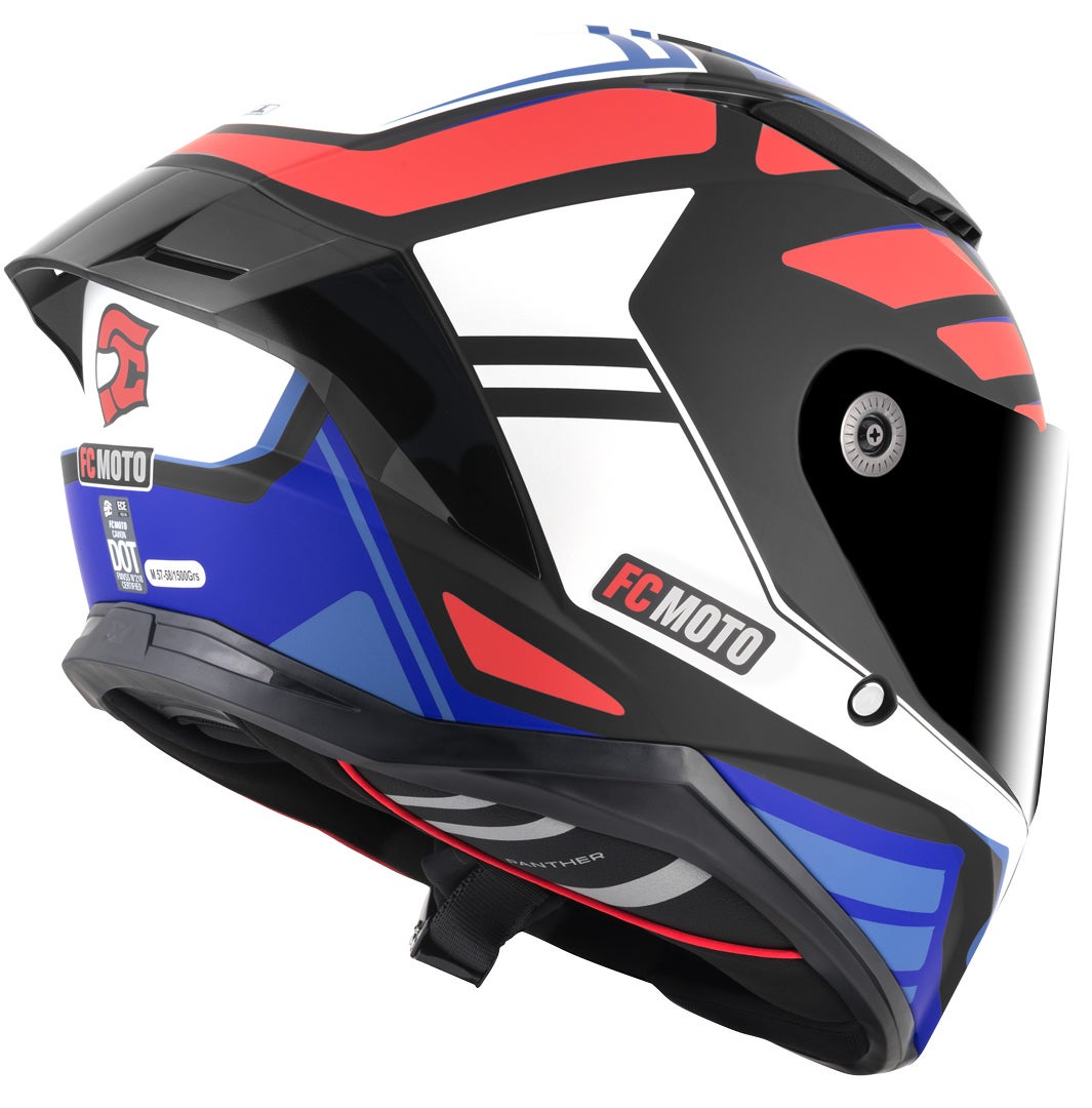 FC-Moto FF130SV Cavion Helmet black matt/red/blue 2XL Figure 3
