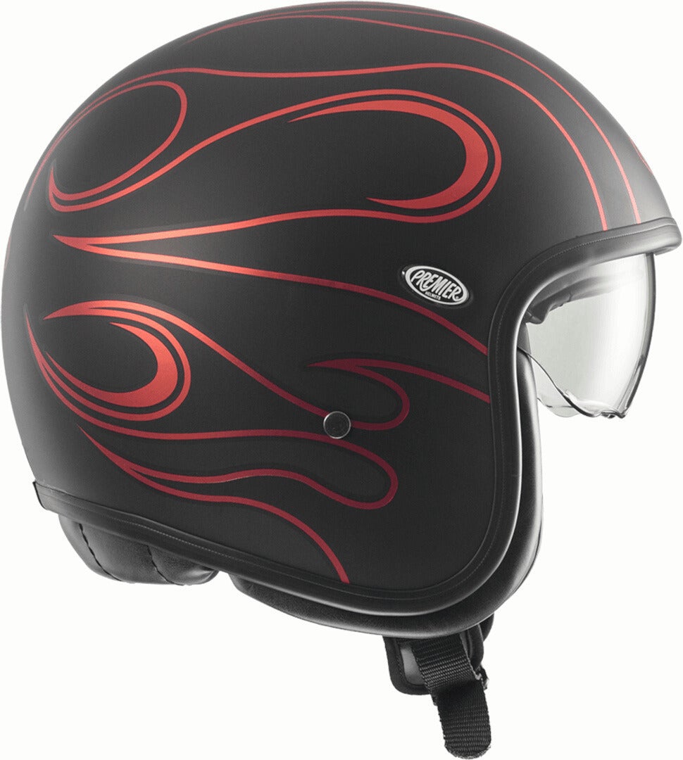 Premier Vintage FR Chromed BM Capacete a jato preto/vermelho L (59/60) Figura 4