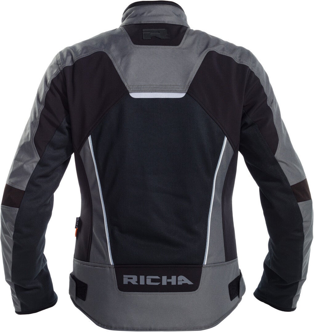 Richa Airstream-X imperméable à l’eau dames moto textile veste Gris/Noir S Figure 2