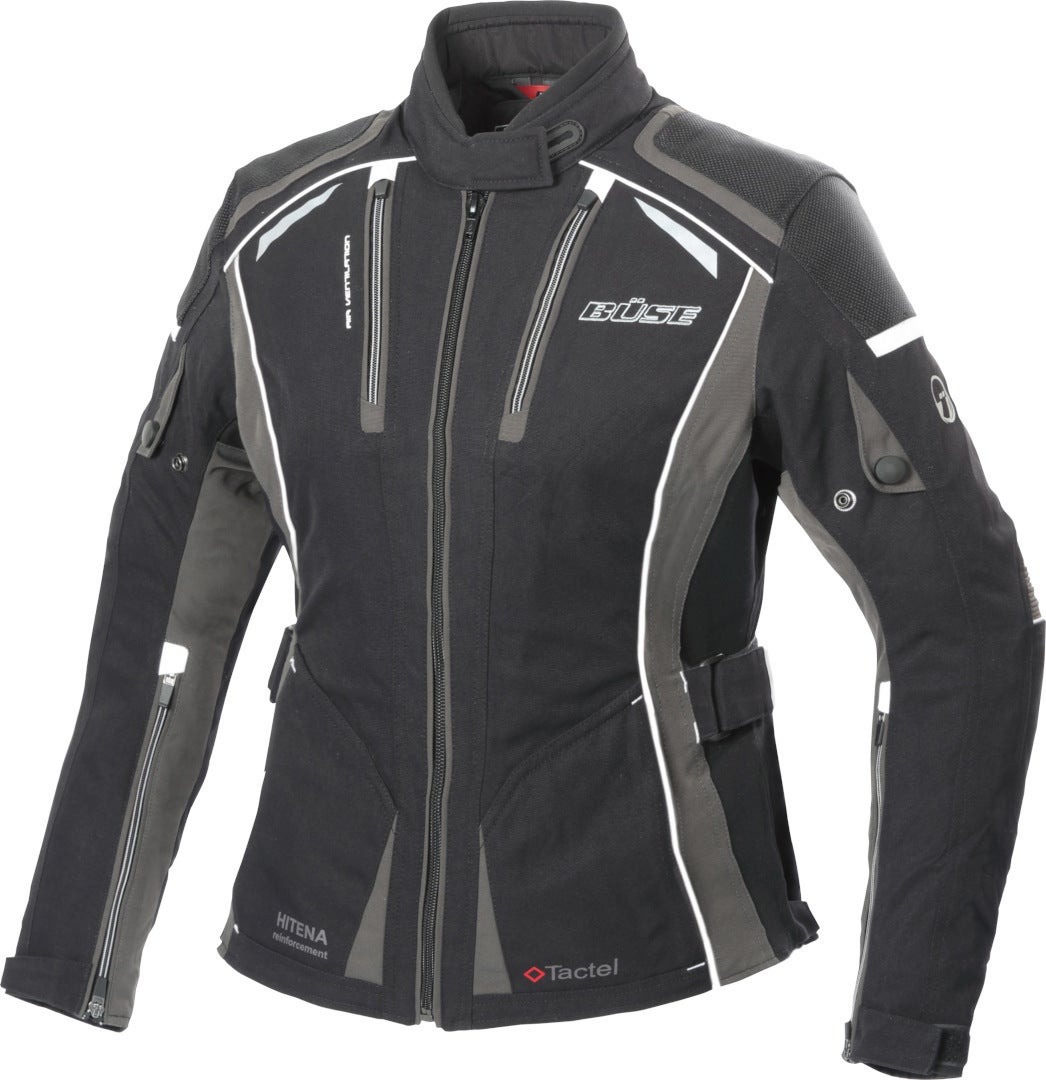 Büse Linda Ladies Motorcycle Textile Jacket black/grey 52 Figure 1
