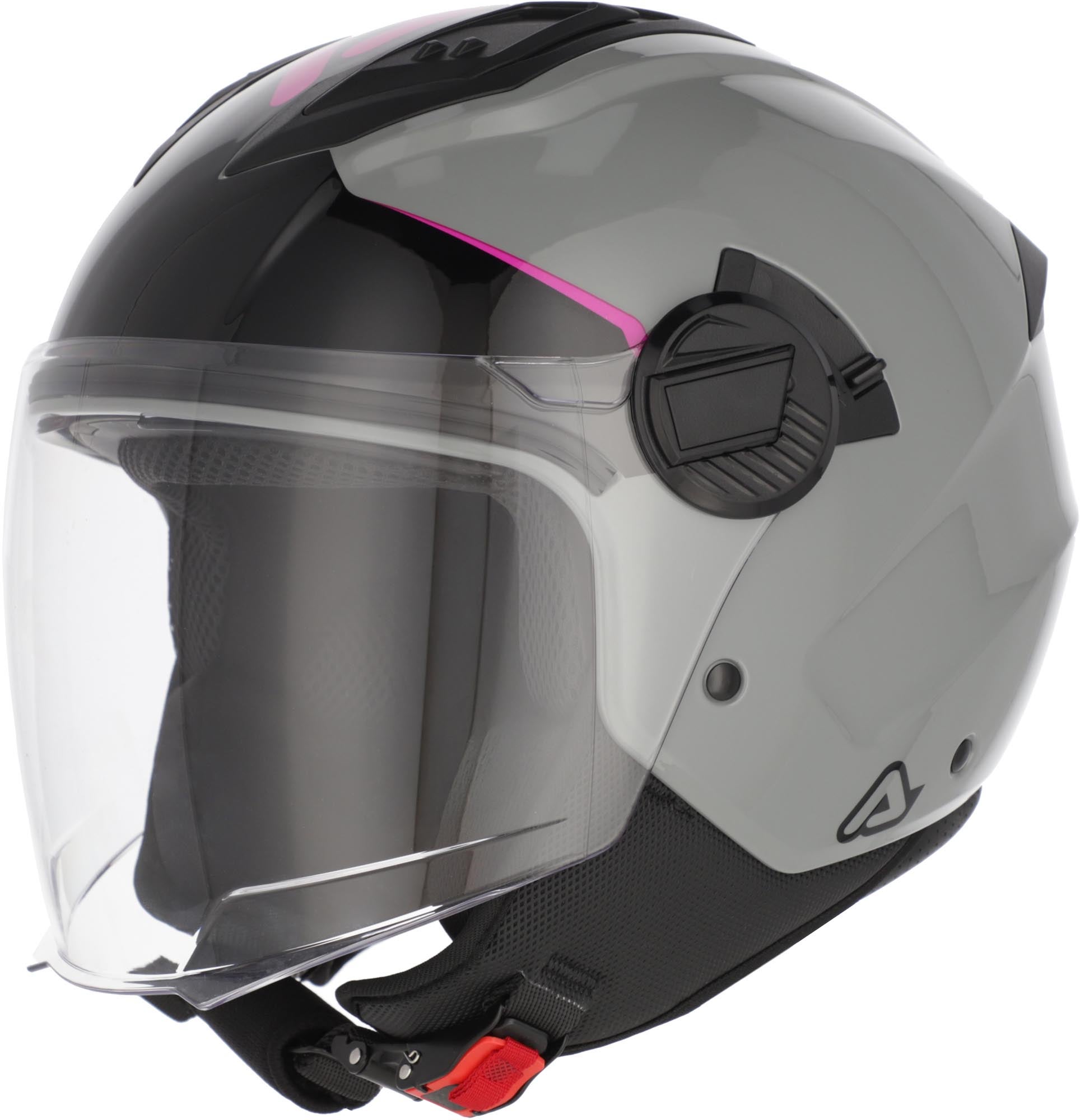 Acerbis Levante Logo Jet Helmet grey/hotpink L (59/60) Figure 1