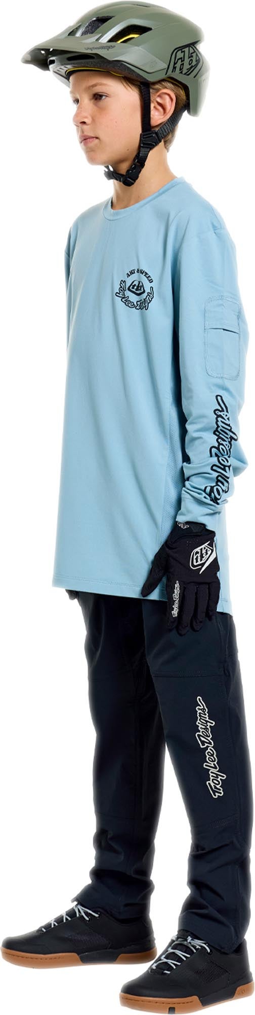 Side view of Troy Lee Designs Ruckus Ride Carbs Youth Bicycle Jersey