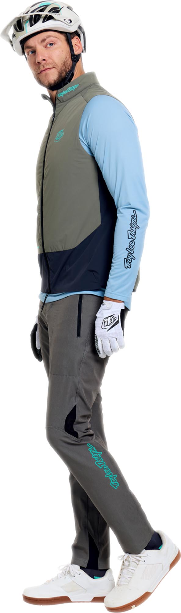 Side view of Troy Lee Designs Skyline Pro Mono Army Bicycle Vest
