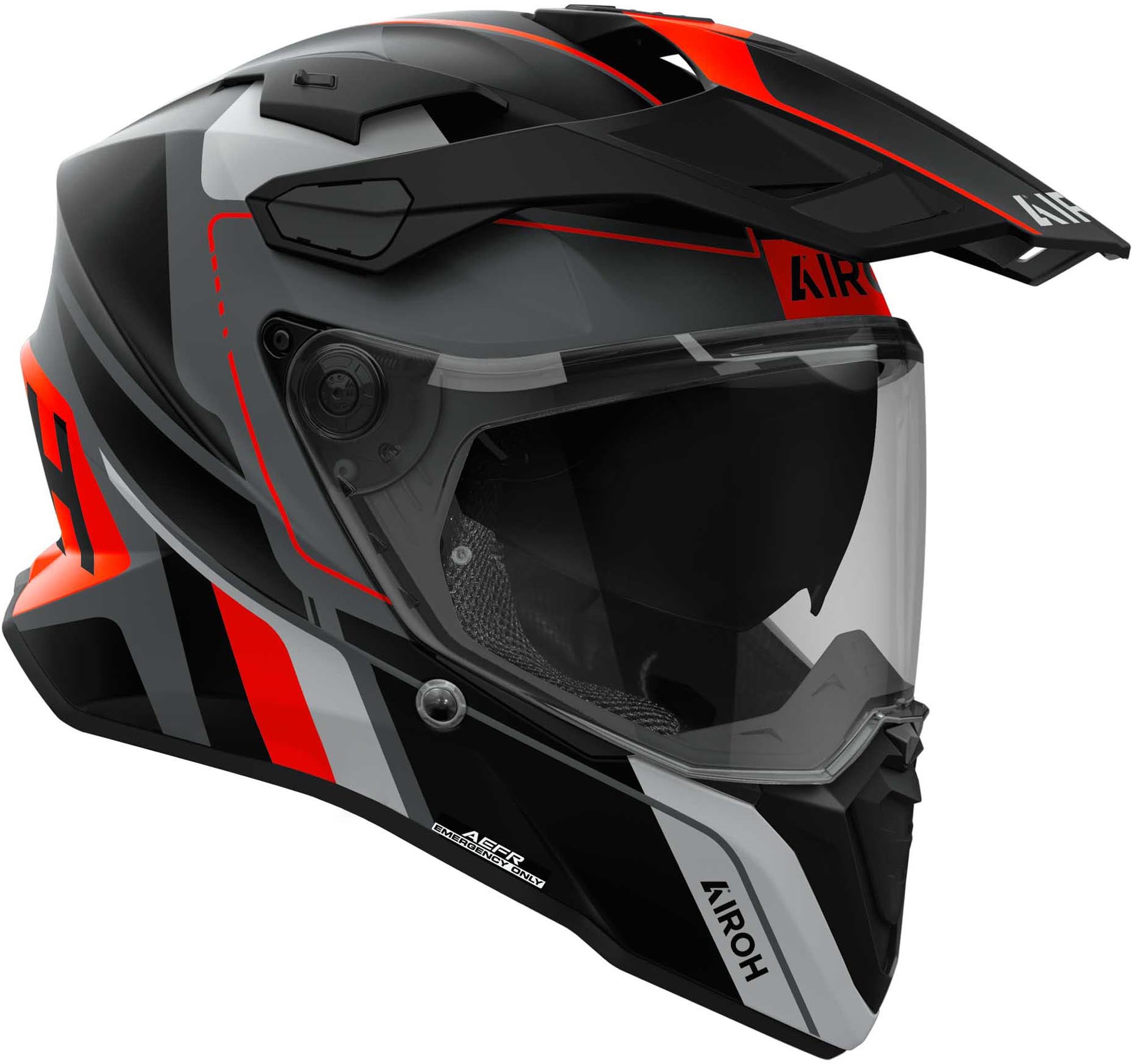 Airoh Commander 2 Skip Motocross Helm grau matt/orange XXXL (64) Abbildung 2
