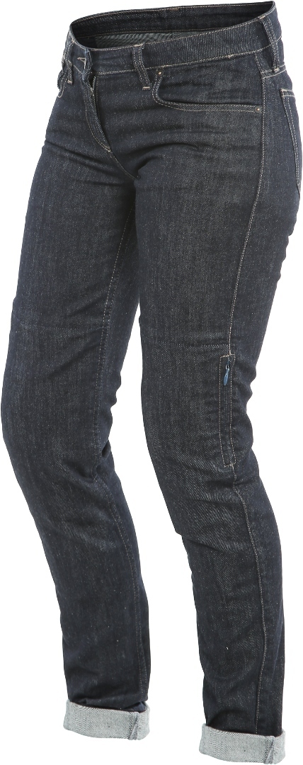 Dainese Denim Slim Ladies Motorcycle Textile Pants dark blue 29 Figure 1