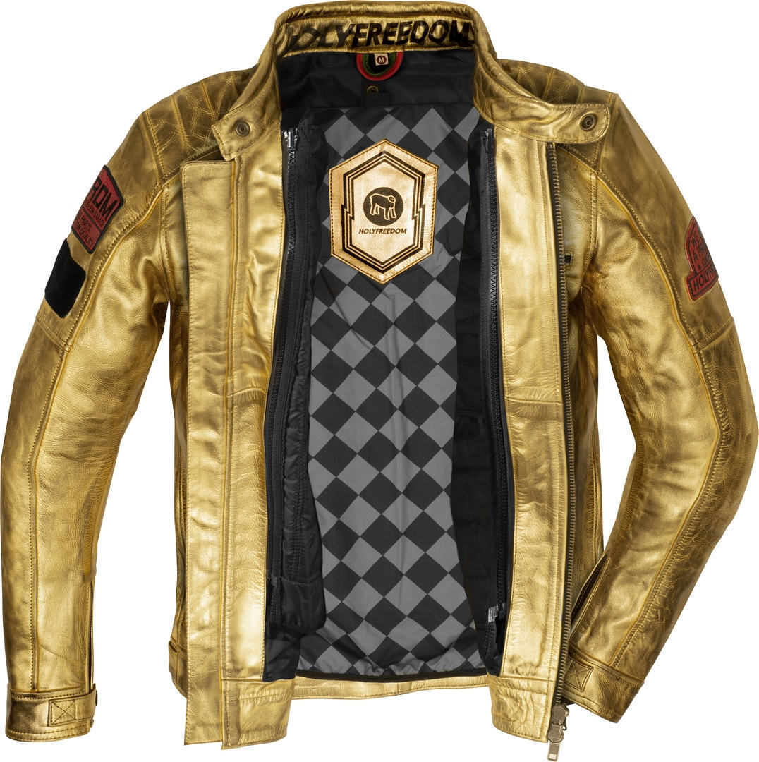 HolyFreedom Zero Lingotto Motorrad Lederjacke S Abbildung 4