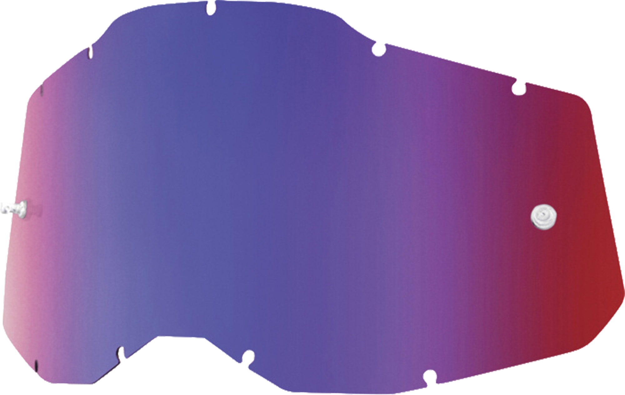 100% RC2/AC2/ST2 Replacement Lens red/blue mirror Figure 1