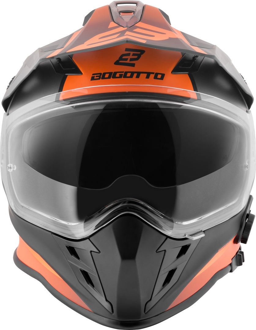 Bogotto H331 BT Tour EVO Bluetooth Enduro hjelm sort mat/grå/orange XL Figur 9