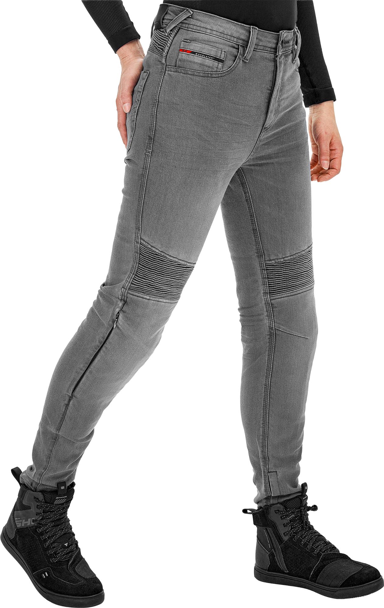 SHIMA Zenith Ladies Motorcycle Jeans grey 28/32 Figure 4