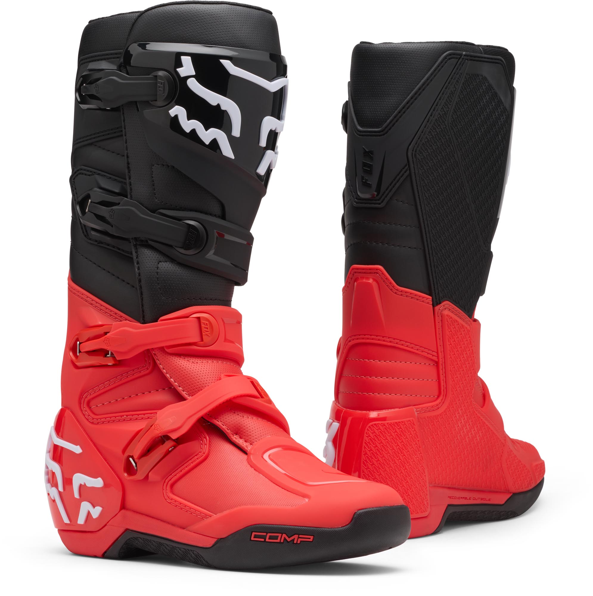 FOX Comp Bicolor Motocross čizme crvena 13 Slika 1