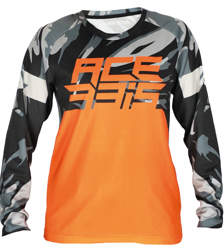 Acerbis MX J-Kid 4 Tricou de motocross pentru copii portocaliu/gri XS Figura 1
