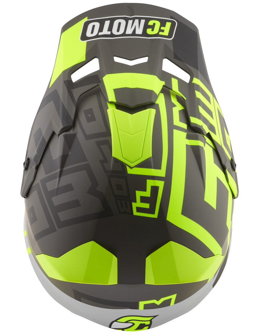 FC-Moto Merkur Flex Motocross Hjälm svart/gul M Figur 7