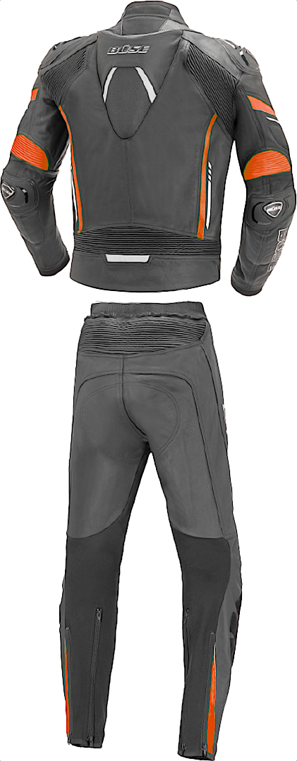 Büse Imola Two Piece Motorcycle Leather Suit black/orange 56 Figure 2
