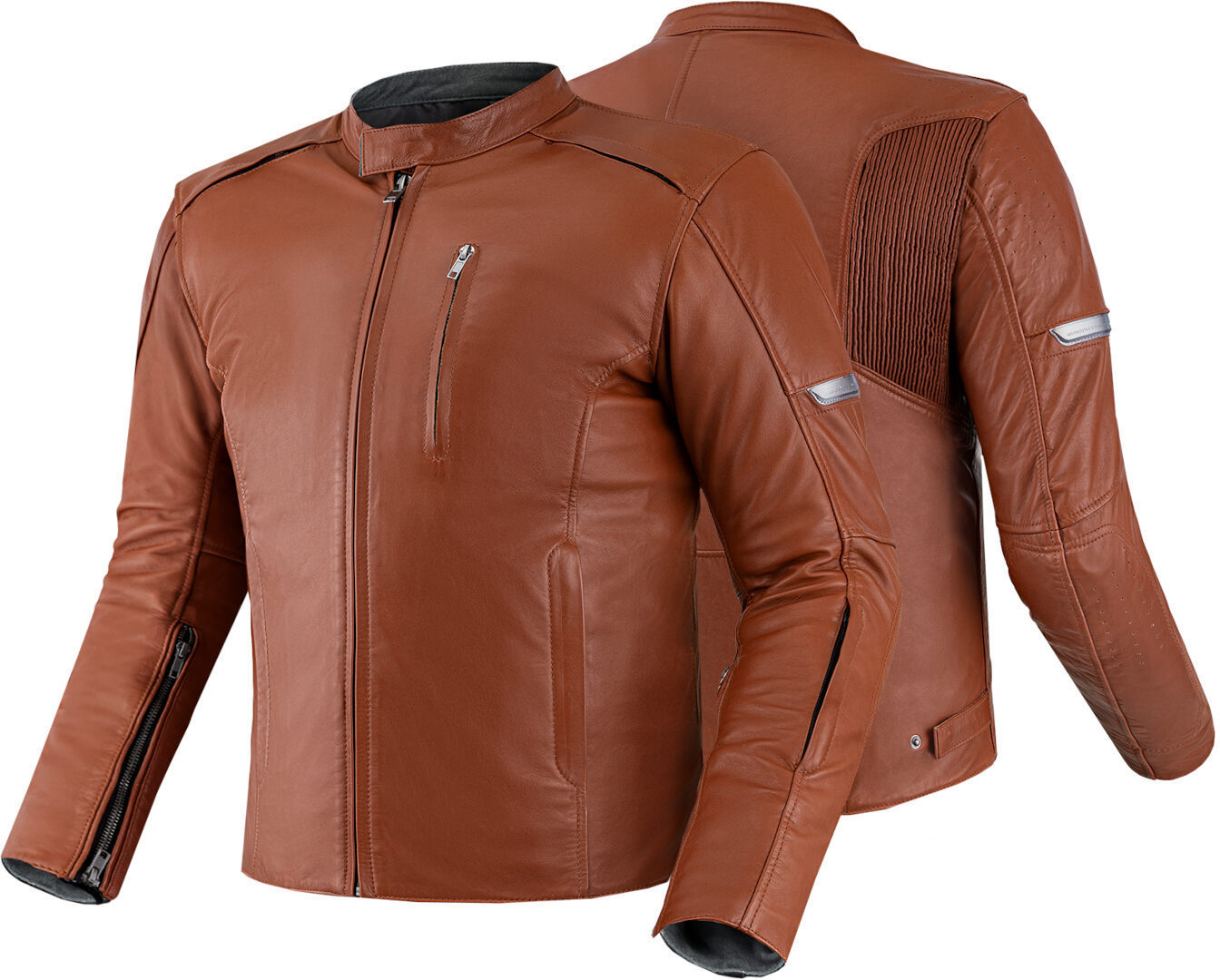 SHIMA Hunter+ 2.0 Motorrad Lederjacke hellbraun M Abbildung 3